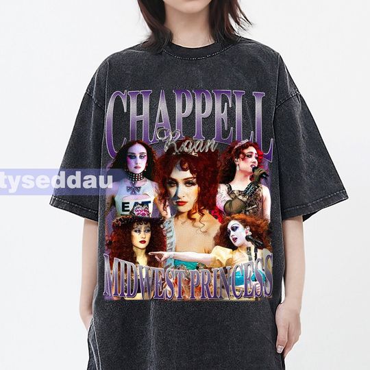 Chappell Roan Midwest Princess Vintage Washed T-Shirt,Chappell Roan Midwest Princess Homage Graphic Unisex Long Sleeve,