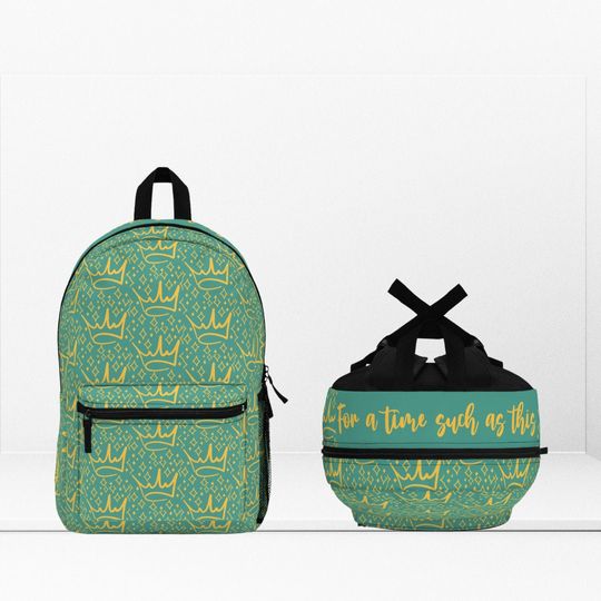 Christian Kid's Backpack | For a Time Such as This Esther Backpack|  Scripture Inspired Back to School Supplies| Catholic Children Book Bag