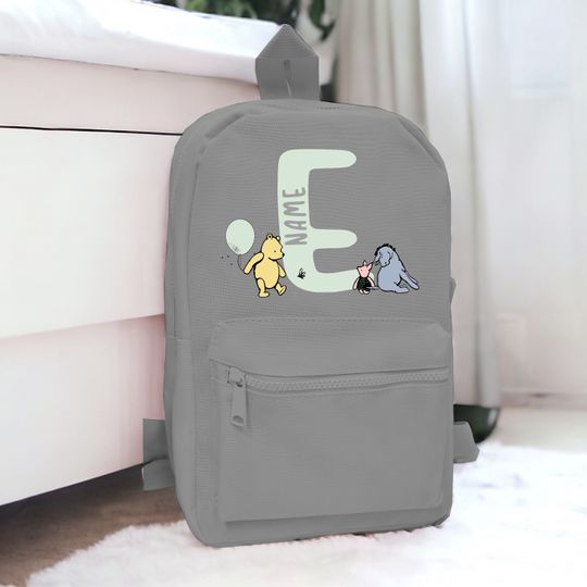 Personalised Classic Winnie the Pooh Initial Back Pack | Rucksack | Back to school | Children's Bag | Birthday | School Bag | Boy's Backpack
