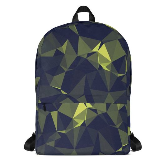 Cool Pattern Backpack / Fractal Design Backpack / Back to School Backpack / Technology Backpack / Futuristic backpack / Army Pattern