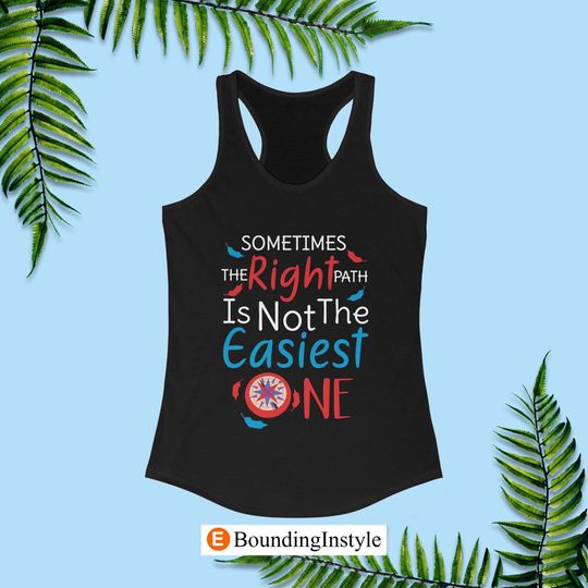 Pocahontas Tank, Sometimes the Right Path Is Not the Easiest One, Pocahontas Costume, Disney Running Costume, Funny Disney Running Tank