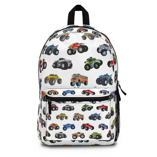Monster Trucks Backpack, Back to school, kids backpack
