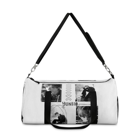 Kpop Ateez Yunho Duffel Bag, Ateez travel bag, k-pop overnight bag, skate bag, gift for kpop fan, Atiny, kpop trip vacation