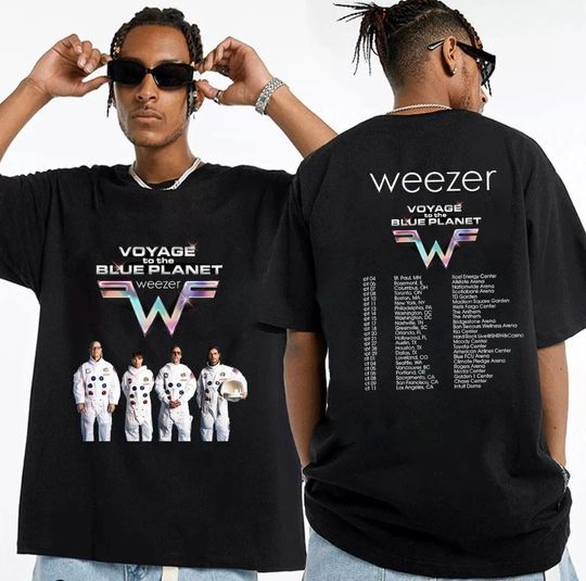 Weezer Voyage To The Blue Planet 2024 Tour Shirt, Weezer 2024 Concert Shirt, Cotton Music Tour Shirt