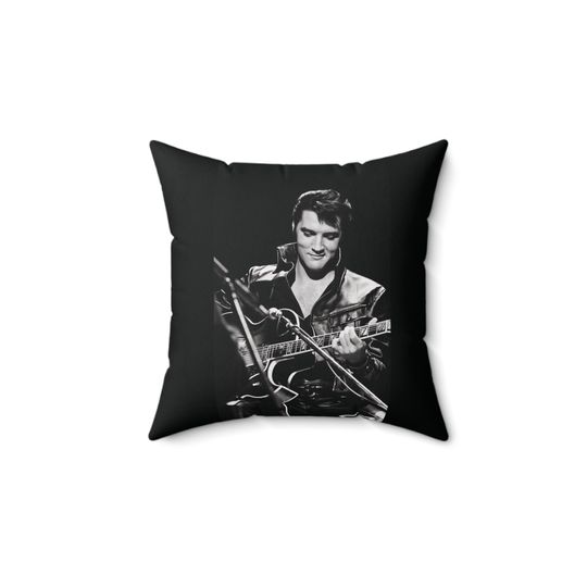 Elvis Presley Throw Pillow, Bedroom Home, Office Decorative, Sofa Decoration, Square Zipper, Soft Cotton Pillow Cover, Birthday Gift, Christmas Gift.
