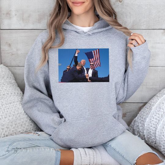 Trump Pennsylvania Rally Hoodies, Republican Gifts, Trump Shot Hoodie