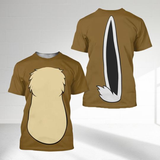 Chip N Dale Costume Character All Over Print Shirt, Halloween 3D T-Shirt