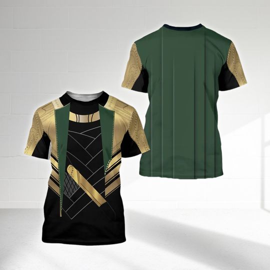 Loki TV Series Costume All Over Print Shirt, Halloween 3D T-Shirt