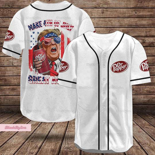 Dr Pepper Baseball Shirt, Dr Pepper Jersey Shirt, Donald Trump Jersey Shirt, Funny Trump Shirt, 4Th Of July Shirt, Republican Shirt