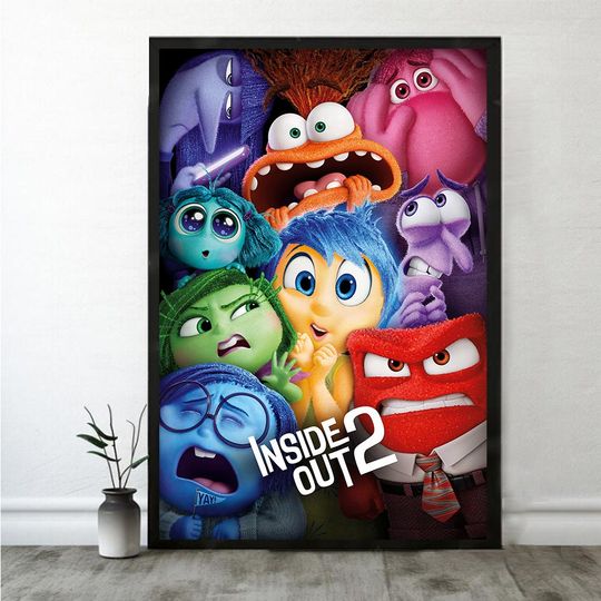 Inside Out 2 Movie Poster, Vintage Poster, Movie Art Printing, Wall Art Poster , Poster for Gifts
