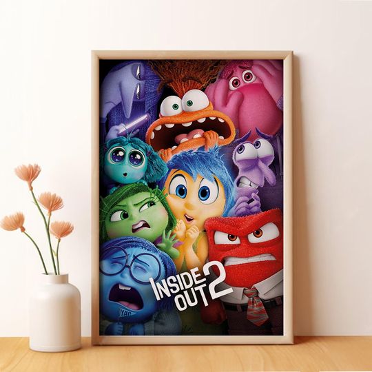 Inside Out 2 Poster, Movie Poster, Wall Art, Room Decoration, Art Poster for Gifts