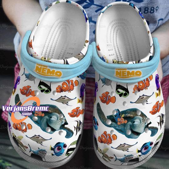 Finding Nemo Clogs, Nemo Shoes, Finding Nemo Sandals, Finding Nemo Gift, Finding Nemo Slippers, Nemo Sandals, Nemo Slippers,Women Shoes