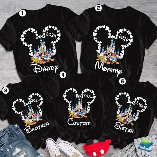 Disneyland 2024 Family Vacation Shirt | Disneyworld 2024 Trip Shirt |Personalized Family Vacation Outfit |Personalized Family Vacation Shirt