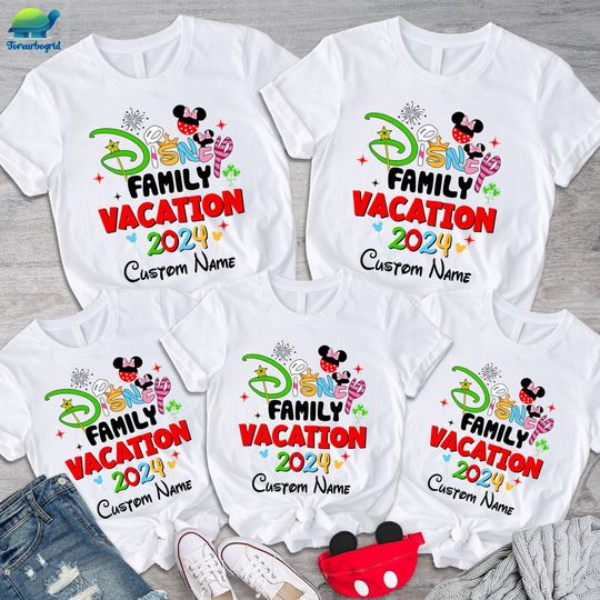 Custom Family Vacation Trip 2024 Shirt, Magic Kingdom Shirt, Disneyland Vacation Shirt, Magic Castle Shirt, Mickey Family Matching Tee