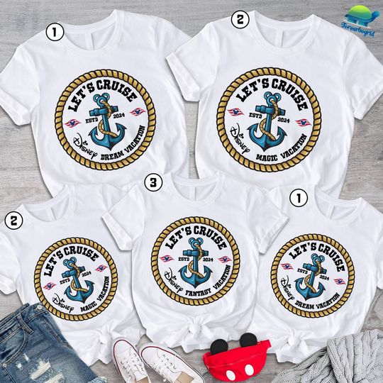 Family Matching Cruise 2024 Shirt, Magic, Fantasy, Dream, Vacation Cruise Shirt, Disneyland Cruise Group Shirt 2024, Vacation Trip Shirt