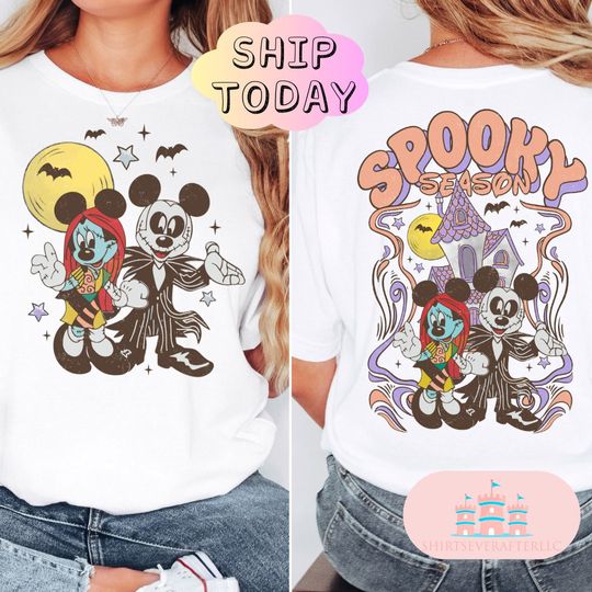 Mouse halloween party shirt, Most Magical Place shirt, Fall Mouse shirt, Halloween Spooky shirt, Family shirt, spiderweb shirt, kids shirt