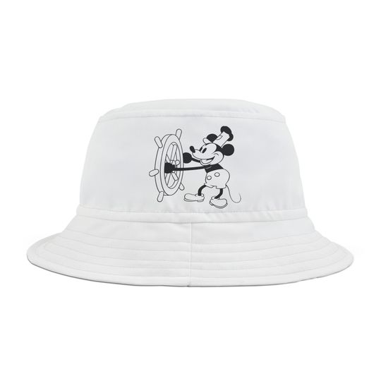 Disney Bucket Hat, Retro Disney Bucket Hat, Disney Steam Boat Willie Bucket Hat, Walt Quote Bucket Hat