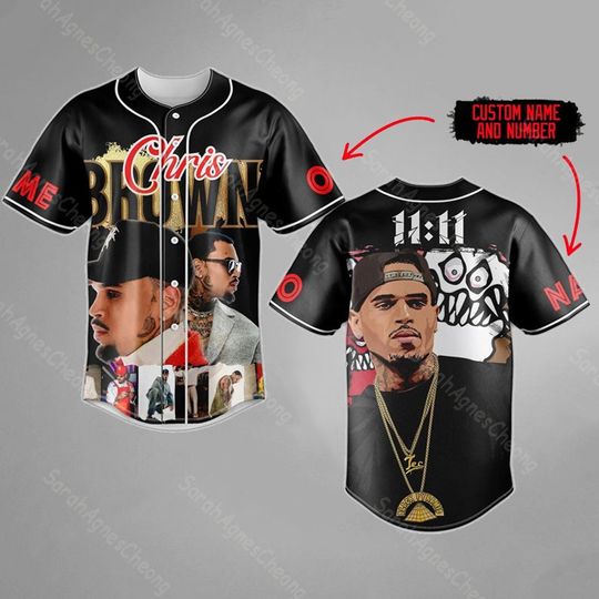 Personalized 11:11 Tour Best Of Chris Brown Baseball Jersey, Athletic Baseball Jersey Shirt Collection, Birthday Gift, Fan shirt 2024