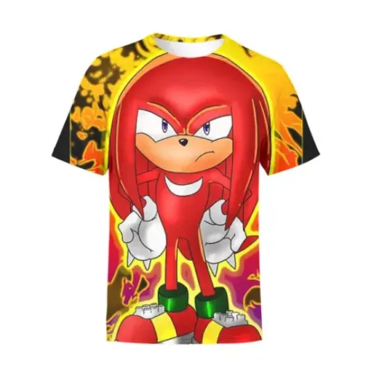 Sonic The Hedgehog Cosplay 3D T-shirt, Cartoon Characters All Over Print Shirt