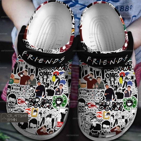 Friends TV Series Shoes, Friends TV Show Sandals, Movie Character Slipper, Friends Summer Shoes, Chandler Friends Shoes
