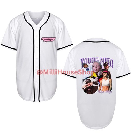 Young Miko Jersey Baseball Jersey | Polyester Fabric | Regular fit | Casual unisexswear | Suitable for Sports and Outdoors