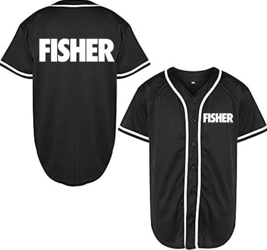 Fisher Baseball Jersey | Polyester Fabric | Regular fit | Casual unisexswear | Suitable for Sports and Outdoors