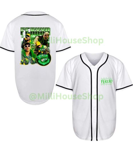 Feid Baseball Jersey | Polyester Fabric | Regular fit | Casual unisexswear | Suitable for Sports and Outdoors