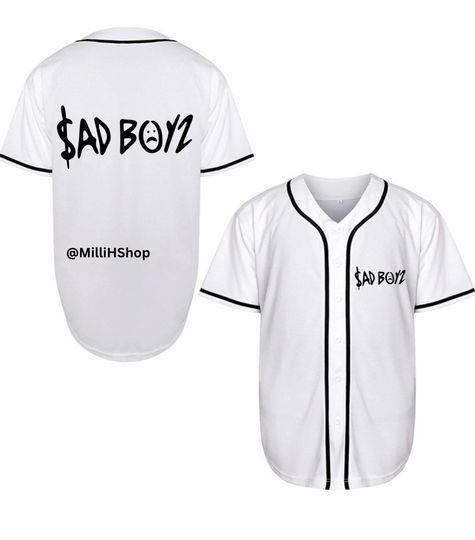 SAD BOYZ JERSEY Baseball Jersey | Polyester Fabric | Regular fit | Casual unisexswear | Suitable for Sports and Outdoors