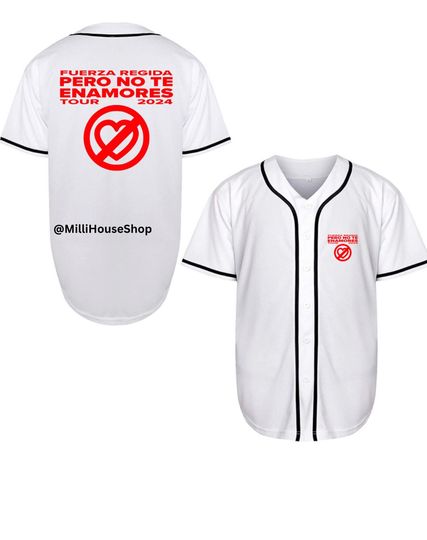 Fuerza Regida Baseball Jersey | Polyester Fabric | Regular fit | Casual unisexswear | Suitable for Sports and Outdoors