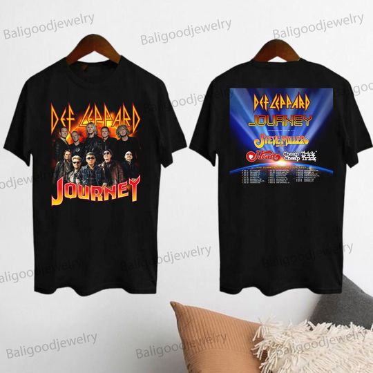 2024 Def Leppard And Journey Summer Stadium Tour Shirt, Def Leppard Fan Shirt, Journey Band Tour 2024 Shirt, Def Leppard And Journey Merch