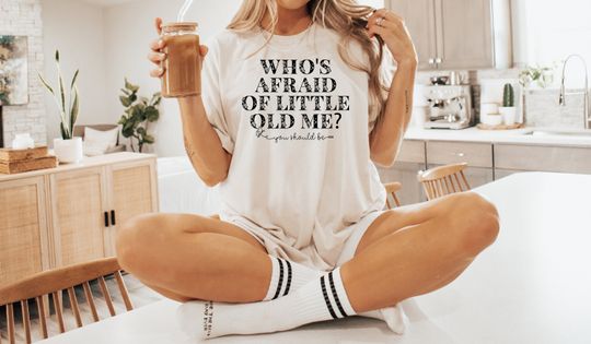 Who's Afraid Of Little Old Me TTPD Cotton Tee, Graphic Tshirt for men, women, Unisex, Trending Casual Fashion
