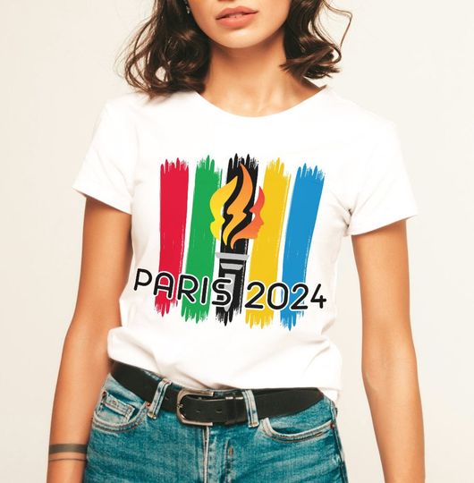 2024 Olympics Casual Short Sleeve Cotton Shirts, Graphic Tshirt for men, women, Unisex, Trending Gifts