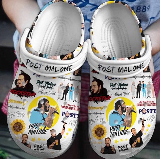 Post Malone Music Clogs, Music Clogs, Fan Gifts, Funny Music Gift Idea