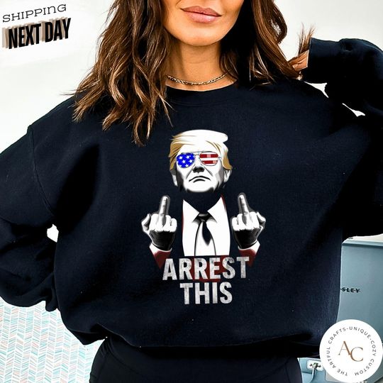 Trump 2024 I Stand With Trump Sweatshirt, MAGA Support Trump President Election 2024 Trump Lovers Republicans Campaign Not Guilty Sweatshirt