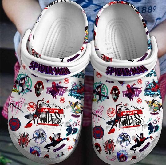 Discover Disney Spider Man Across the Spider-Verse Clogs, Disney Clogs, Funny Footware, Gift for Fans, Funny Gift Ideas, Movie Merch, Movie Inspired Accessories