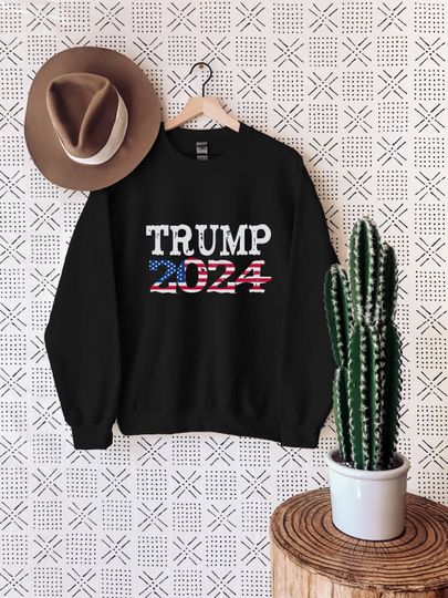 Trump Election Sweatshirt, 2024 Trump Sweatshirt, Republican Sweater, Voting Sweatshirt, MAGA Ladies Sweater, Take America Back Sweater,