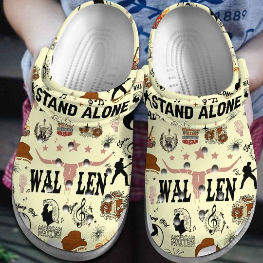 Wallen Western Foam Clogs, Custom Country Music Edition, Holiday Present, Gift for Music Lovers