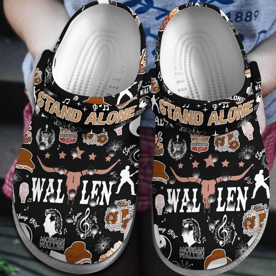 Wallen Western Foam Clogs, Last Night Edition, Holiday Present, Gift for Music Lovers