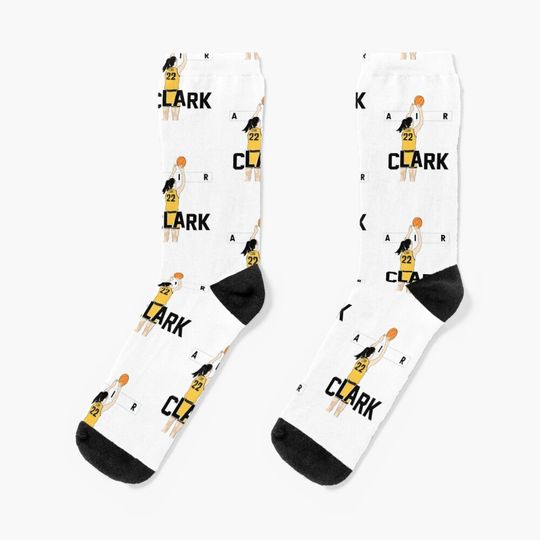 Yellow Iowa Basketball Caitlin Clark Socks