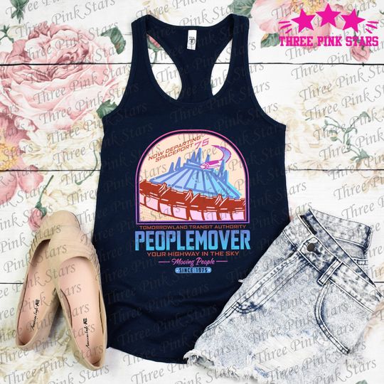 Peoplemover Tank Top, Tomorrowland Transit Tank, Space Mountain Tank Top