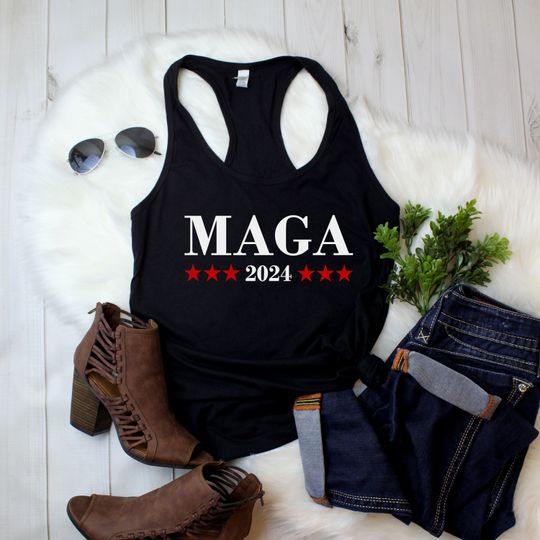 MAGA 2024 Make America Great Again Tank Top, Republican Tank Top, MAGA 2024 Tank, Trump Merch, Election 2024 Gift, Pro Trump Tanks, Vote Tank