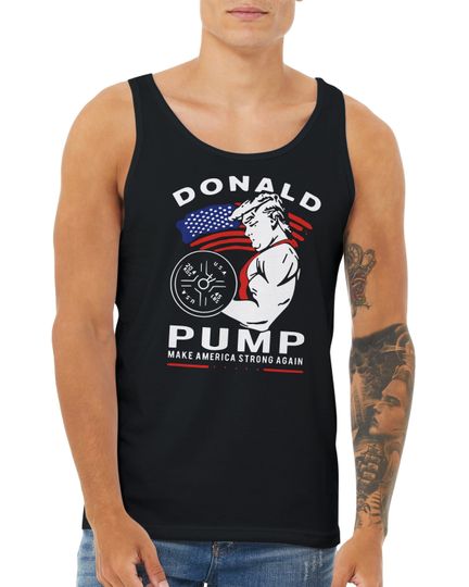 Funny Donald Trump Patriotic Tank Top, Republican Tank Top, MAGA 2024 Tank, Trump Merch, Election 2024 Gift, Pro Trump Tanks, Vote Tank