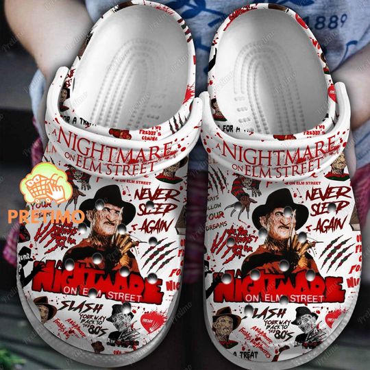 Freddy Krueger Shoes, Freddy Krueger Sandals, Freddy Krueger Slippers, Freddy Krueger Gift, Nightmare On Elm Street Shoes, Horror Shoes