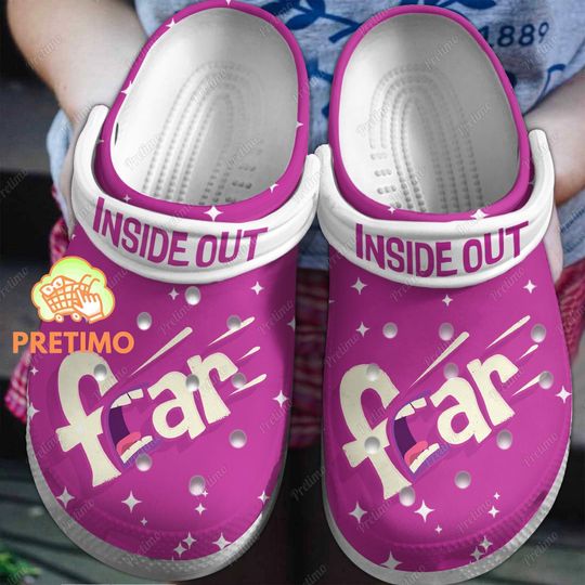 Fear Inside Out Shoes, Fear Inside Out Sandals, Fear Inside Out Slippers, Inside Out Shoes, Inside Out 2 Shoes, Inside Out Gift