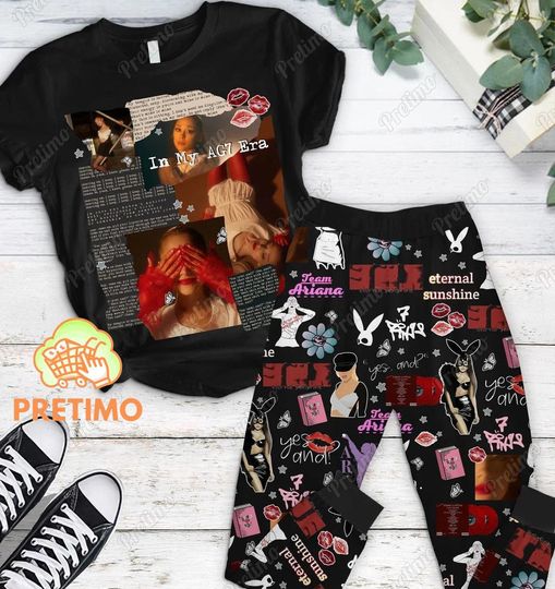 Ariana Shirt, Ariana Pajamas Set, Ariana Pajamas, Eternal Sunshine Shirt, Ariana 2024 Shirt, Music Lover