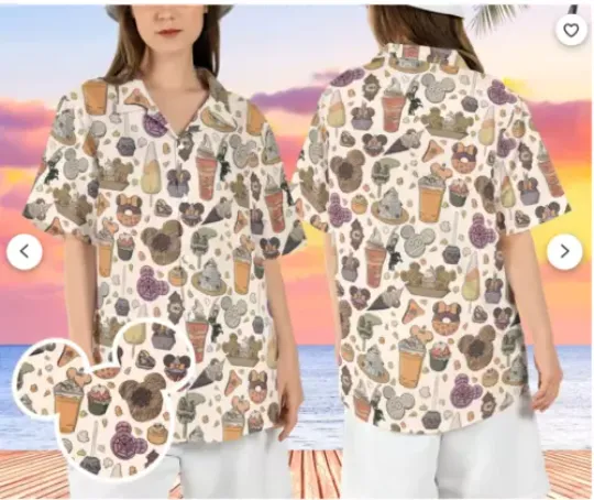 Disneyland Snacks Halloween 3D HAWAII SHIRT