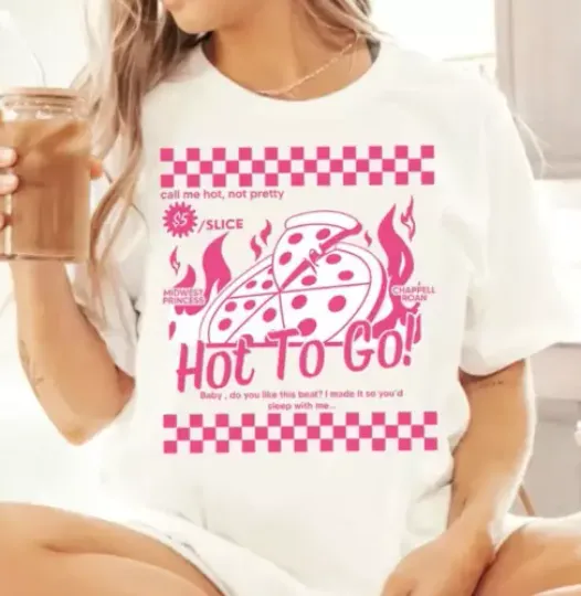 Chappell Roan Shirt, Hot To Go Pizza Tshirt, Midwest Princess Tour Merch Gift   Unisex short sleeves heavy cotton multiple colors full sizes S-5XL SHIRT