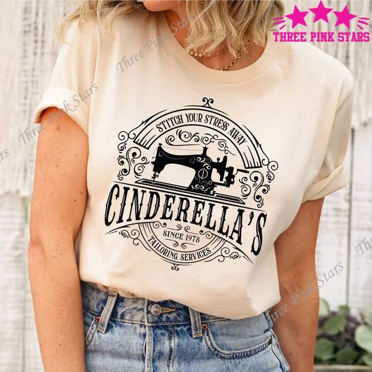 Cinderellas Tailoring Services Shirts, Gift for any Sewing Lover, Sewing Tee Gift for Quilter Seamstress E3998