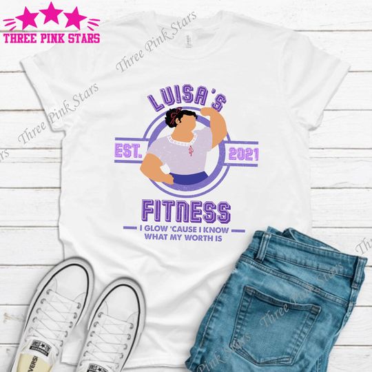 Luisa's Fitness Shirt, Encanto Shirt, I Glow Cause I Know What My Worth Is, Cute Gym Shirt, Luisa Madrigal Shirt E4369