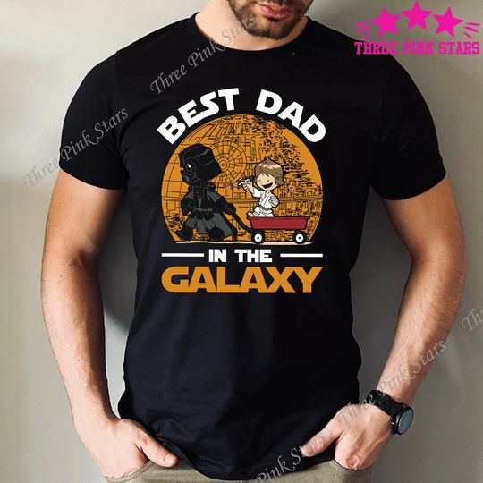 Best Dad In The Galaxy With One Son Shirt, Father's Day Gift, Star Wars Shirt for Dad, Husband Gift, New Dad Tee E3775